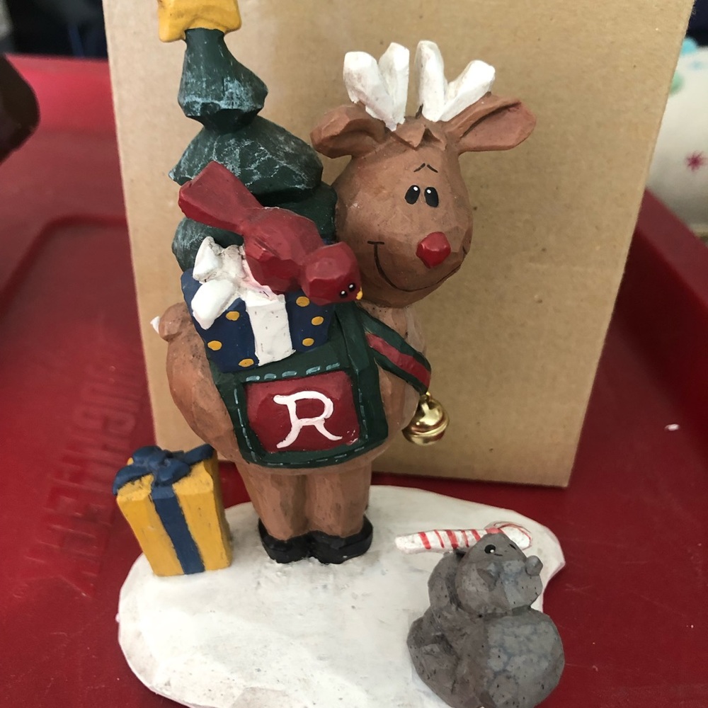 Eddie Walker vintage collectible Christmas decor with reindeer